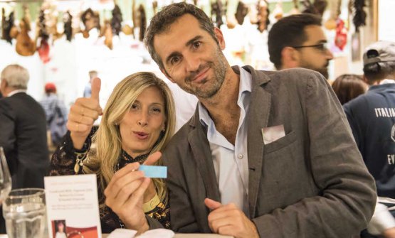 Cristina Cavalchini Guidobuono di Riso Buono e Dino Borri di Eataly New York