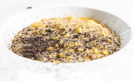 Riso tra anatra all’arancia e anatra alla pechinese di Massimo Bottura