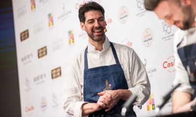 Massimiliano Alajmo at Identità Milano 2024. His 