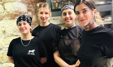 La brigata di cucina tutta al femminile del Bue Ne