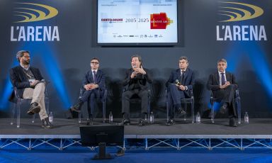 Da sinistra a destra, il moderatore Niccolò Vecch