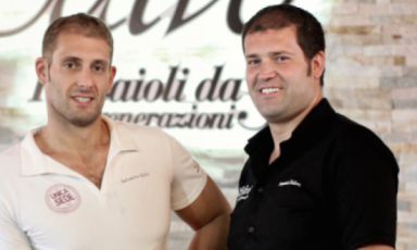 Francesco e Salvatore Salvo della pizzeria Salvo d