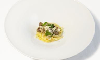 26-year-old Carmine Di Domenico, sous-chef at rest