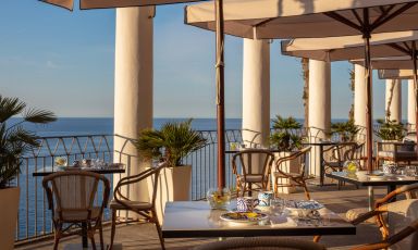La terrazza dell’Anantara Convento di Amalfi
