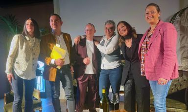 La presentazione del libro a Verona. Da sinistra, Chiara Narcisi, Stefano Vigni, Federico Veronesi, Francesca Brambilla, Cinzia Benzi e Serena Serrani
