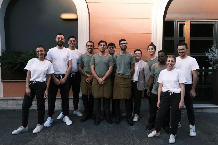 La brigata di Zia al completo, ripresa davanti al 