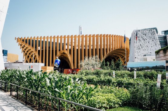 Il padiglione francese a Expo 2015. Presenta all'u