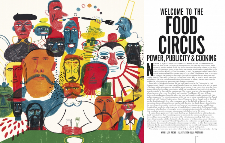 The beginning of the dossier by Lisa Abend, illustrated by Giulia Pastorino