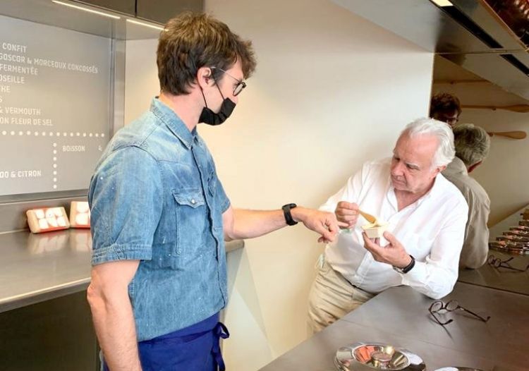 Matteo Casone e Alain Ducasse