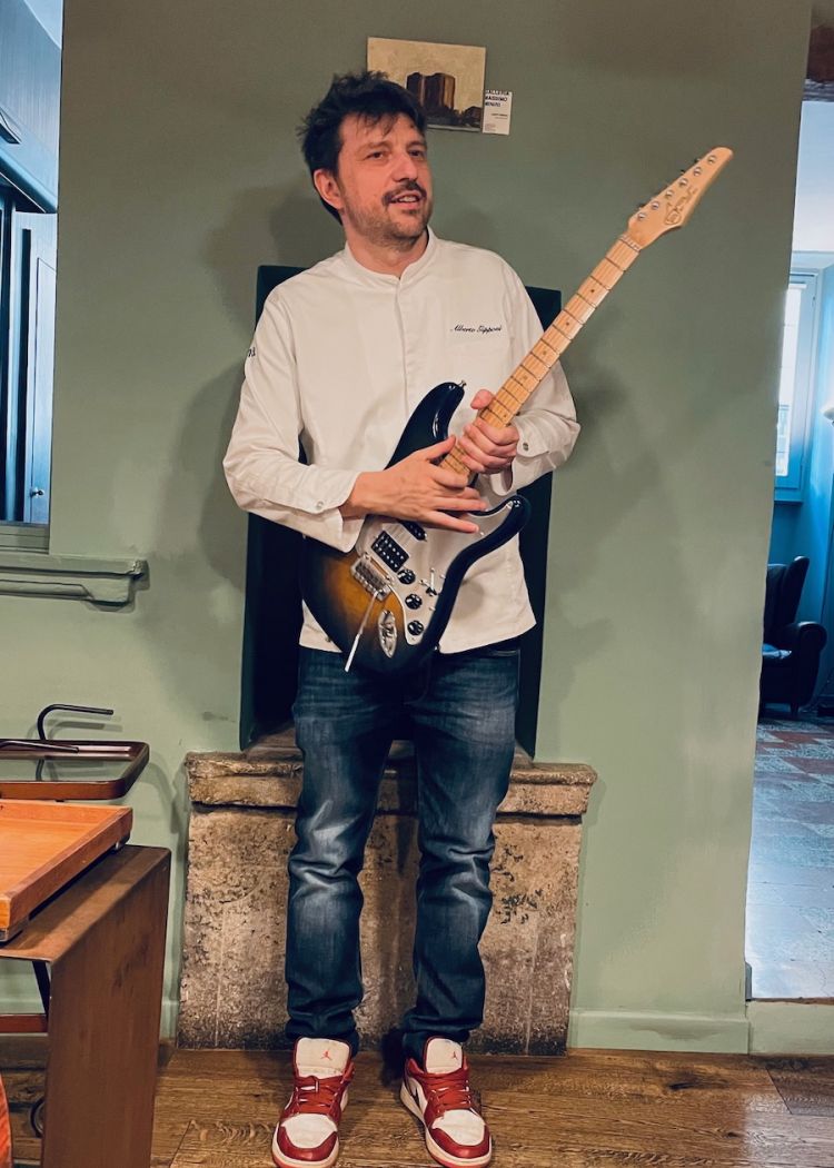 Alberto Gipponi in versione rock. La musica fu la sua prima passione