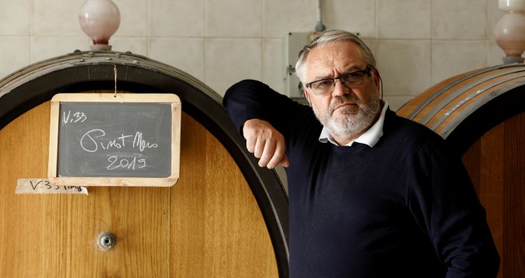 Franco Garzotti in cantina