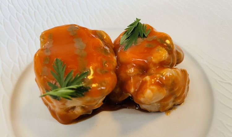 Davide Caranchini: Veal sweetbreads and carrots, March 2023