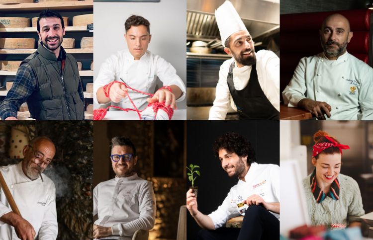Altri protagonisti del nostro sondaggione: dall'alto a sinistra, in senso orario, Nicolò Quarteroni, Daniele Lippi, Angelo Borghese, Anthony Genovese, Elena Rava, Maicol Izzo, Rocco De Santis, Enrico Bo