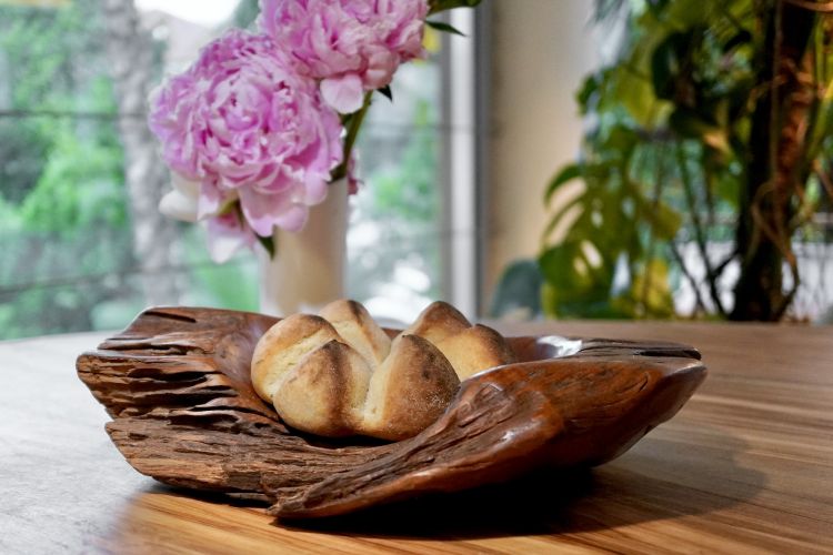 Bread, in the shape of a flower