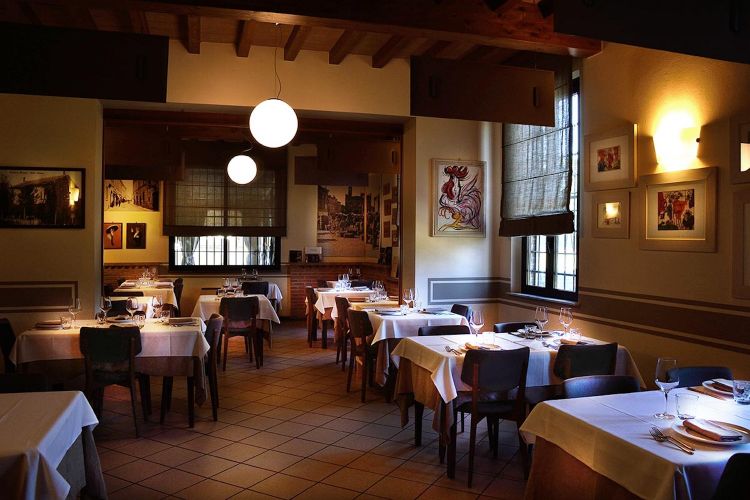 La sala dell'Osteria di Fornio
